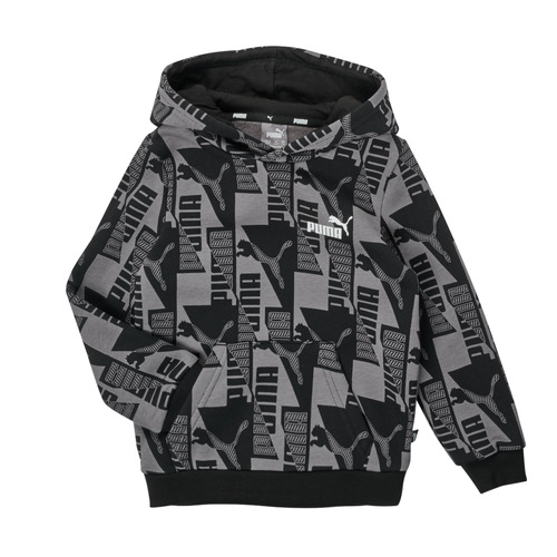 Kleidung Jungen Sweatshirts Puma PUMA POWER AOP HOODIE Grau