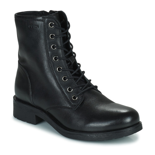 Schuhe Damen Boots Geox D RAWELLE Schwarz