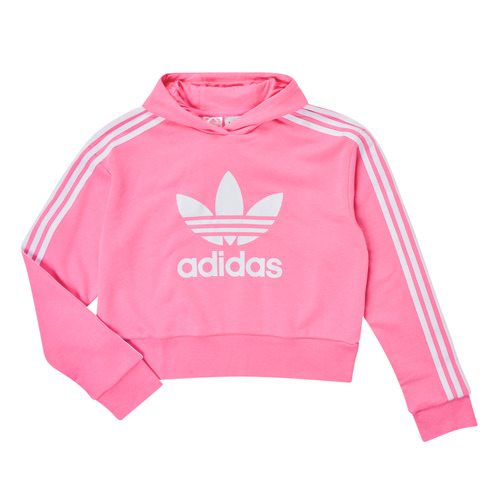 Kleidung Mädchen Sweatshirts adidas Originals CROPPED HOODIE Rosa