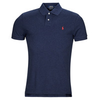 Kleidung Herren Polohemden Polo Ralph Lauren K224SC01-SSKCCMSLM1-SHORT SLEEVE-KNIT Marine / Sand / leopard / denim / Navy