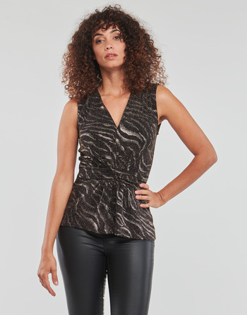 Kleidung Damen Tops / Blusen Morgan DBAM Schwarz / Gold