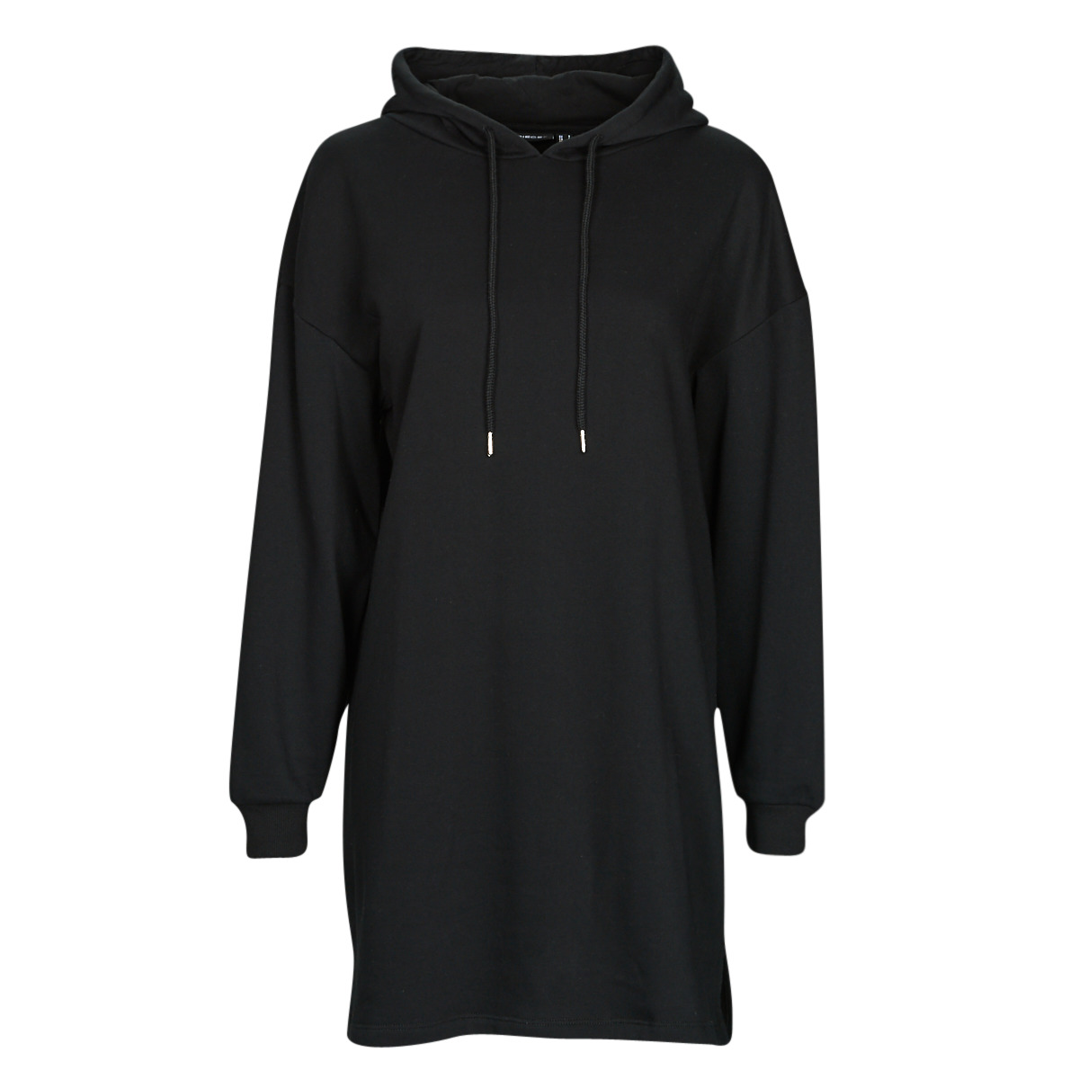 Kleidung Damen Kurze Kleider Pieces PCCHILLI LS SWEAT DRESS Schwarz