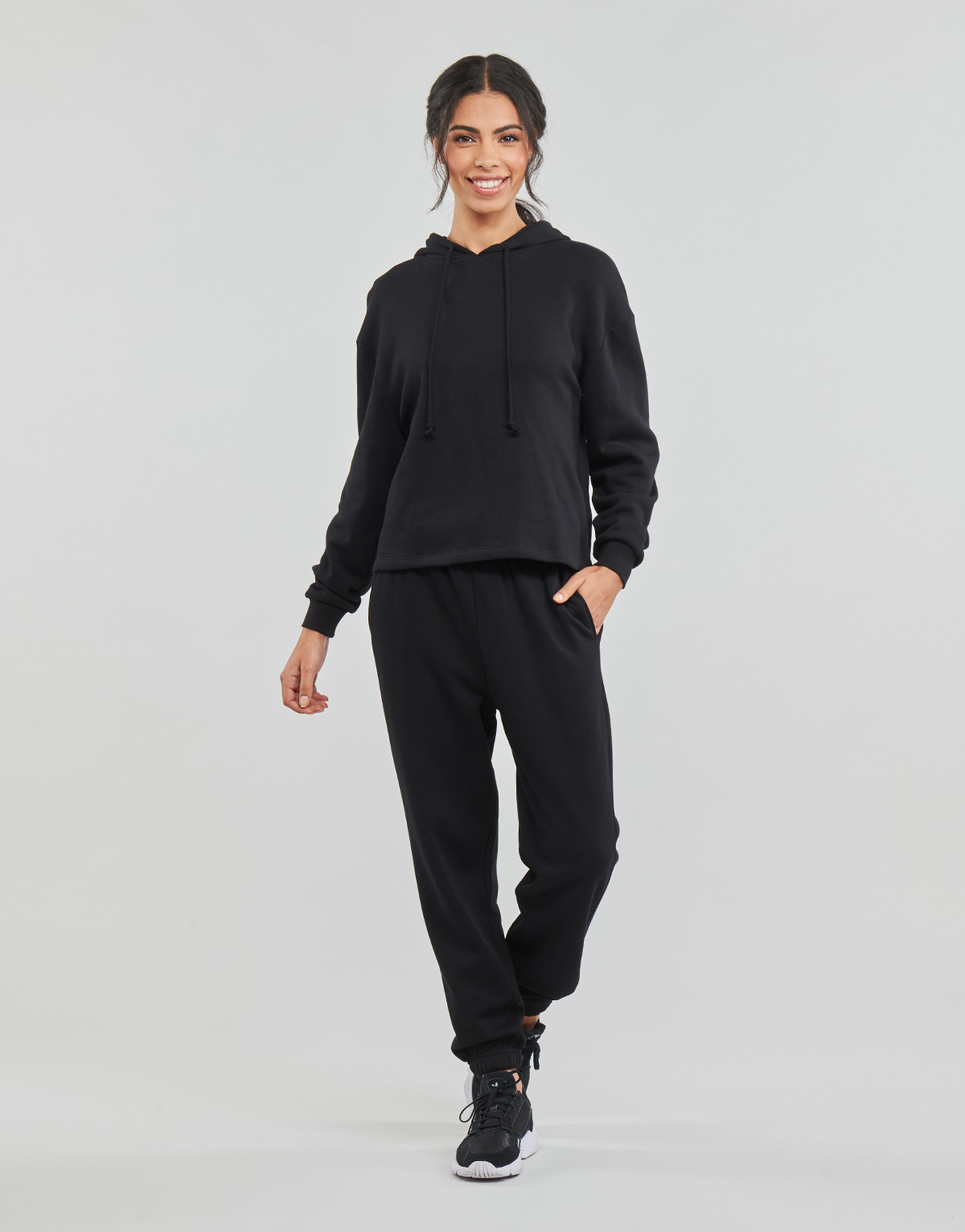 Kleidung Damen Jogginghosen Pieces PCCHILLI HW SWEAT PANTS Schwarz