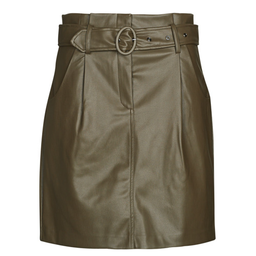 Kleidung Damen Röcke Vila VICHOOSY HW COATED SKIRT Braun