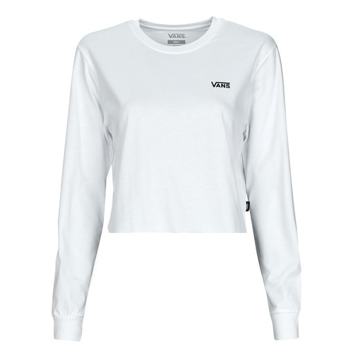 Kleidung Damen Langarmshirts Vans JUNIOR V LS CROP Weiss