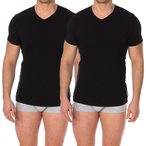 Kleidung Herren T-Shirts Bikkembergs BKK1UTS02BI-BLACK Schwarz