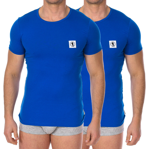 Kleidung Herren T-Shirts Bikkembergs BKK1UTS07BI-BLUE Blau