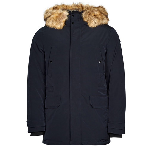 Kleidung Herren Parkas Geox M NOWOLK PARKA Blau / Marine