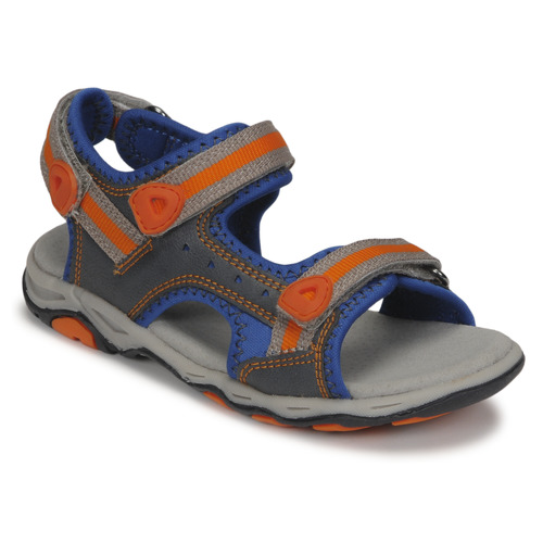 Schuhe Jungen Sportliche Sandalen Kickers KIWI Blau / Orange