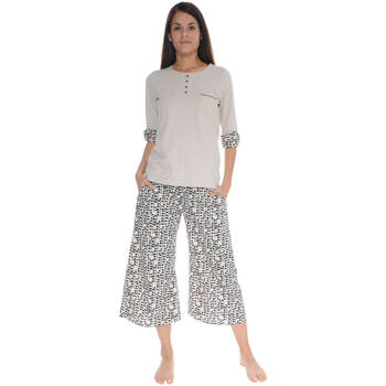 Kleidung Damen Pyjamas/ Nachthemden Pilus ODALIE Weiss