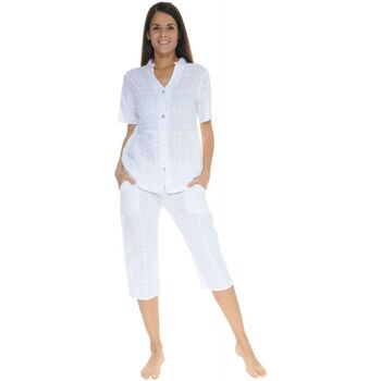 Kleidung Damen Pyjamas/ Nachthemden Pilus OSCARINE Weiss