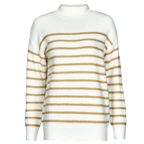 Kleidung Damen Pullover Betty London MIRANE Weiss / Gold