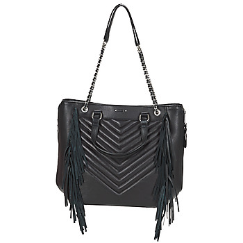 Taschen Damen Handtasche Ikks 1440 L ROCK FRANGES Schwarz