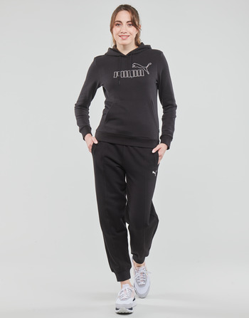 Kleidung Damen Jogginghosen Puma HER HIGH WAIS PANTS Schwarz