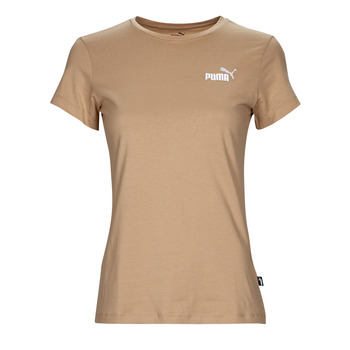 Kleidung Damen T-Shirts Puma ESS EMBROIDERY Beige