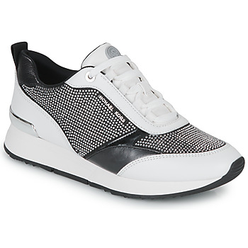 Schuhe Damen Sneaker Low MICHAEL Michael Kors ALLIE STRIDE TRAINER Weiss / Schwarz / Silbern