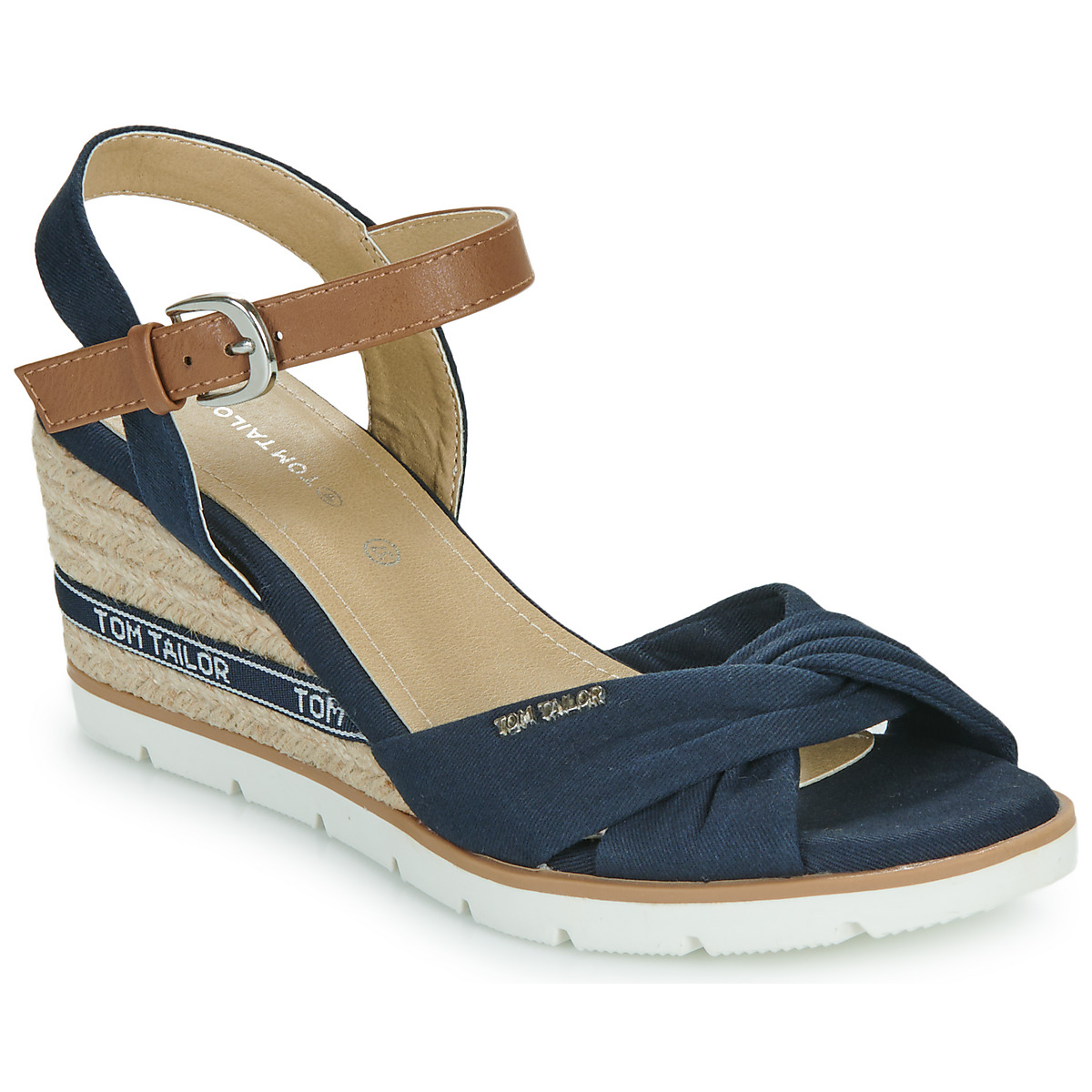 Schuhe Damen Sandalen / Sandaletten Tom Tailor NAMI Marine / Braun