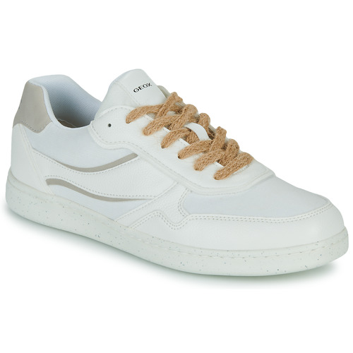 Schuhe Herren Sneaker Low Geox U WARRENS Weiss / Beige