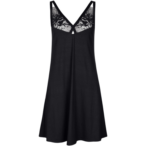 Kleidung Damen Pyjamas/ Nachthemden Lisca Negligé Flamenco Schwarz