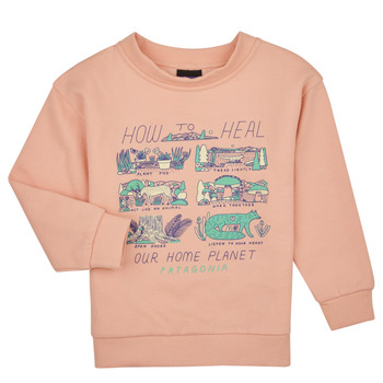 Kleidung Mädchen Sweatshirts Patagonia Baby LW Crew Sweatshirt Rosa