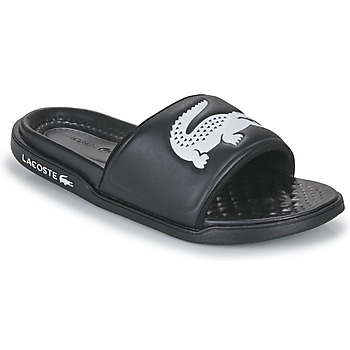 Schuhe Herren Pantoletten Lacoste CROCO SLIDE Schwarz / Weiss