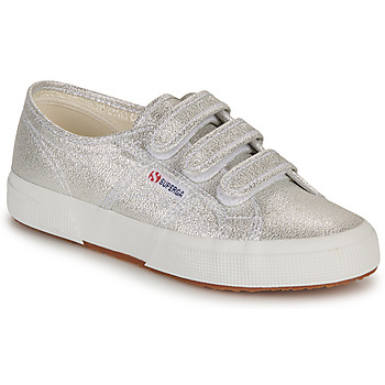 Schuhe Damen Sneaker Low Superga 2750 LAME STRAP Silbern