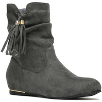 Schuhe Damen Low Boots La Modeuse 43988_P90713 Grau