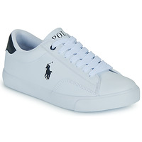 Schuhe Kinder Sneaker Low Polo Ralph Lauren THERON V Weiss / Marine