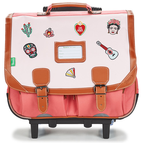 Taschen Mädchen Schultaschen / Schulranzen mit Rollen Tann's ADRIANA TROLLEY 41 CM Rosa