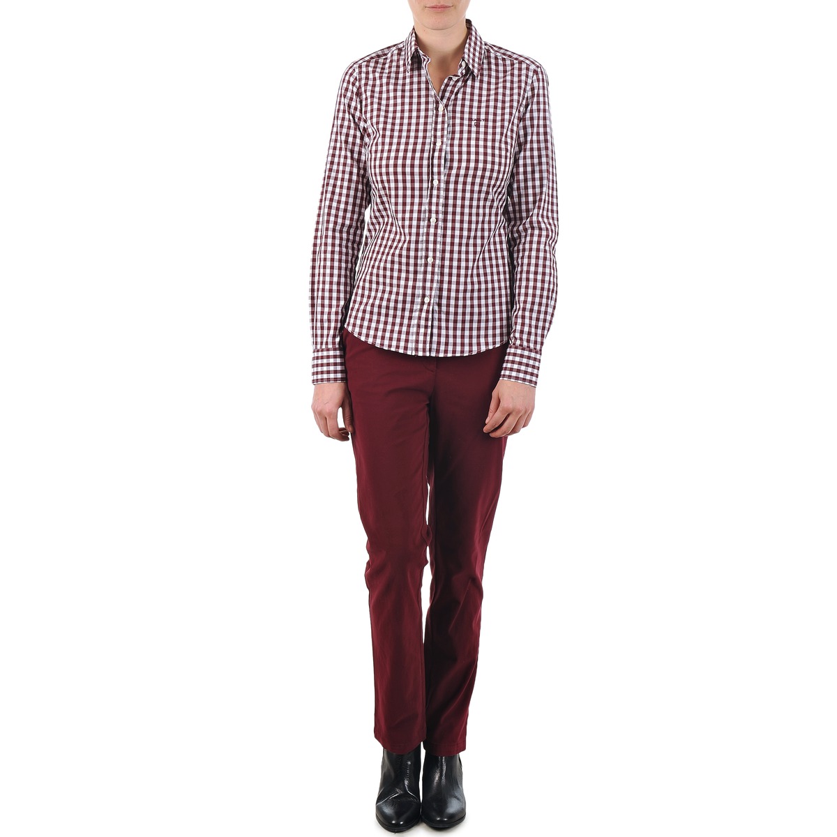 Kleidung Damen Chinohosen Gant C. COIN POCKET CHINO Bordeaux