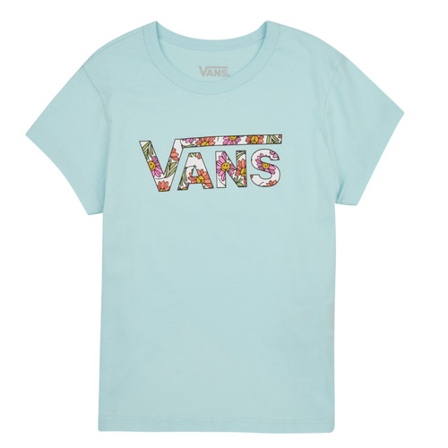 Kleidung Mädchen T-Shirts Vans ELEVATED FLORAL FILL MINI Blau / Multicolor