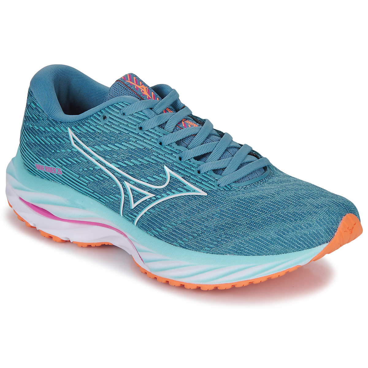 Schuhe Damen Laufschuhe Mizuno WAVE RIDER 26 Blau