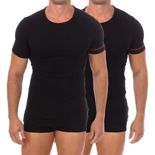 Kleidung Herren T-Shirts Bikkembergs BKK1UTS05BI-BLACK Schwarz