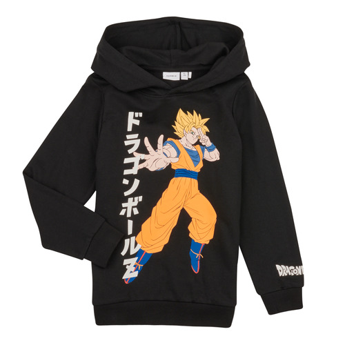 Kleidung Jungen Sweatshirts Name it NKMJOCH DRAGONBALL SWEAT WH BRU  VDE Schwarz