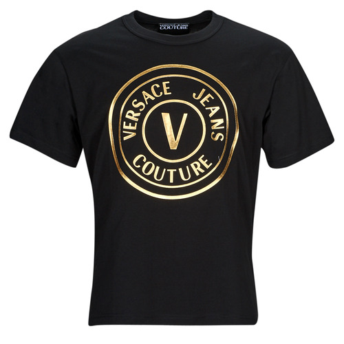 Kleidung Herren T-Shirts Versace Jeans Couture GAHT05-G89 Schwarz