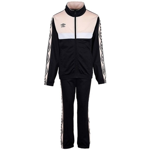 Kleidung Mädchen Jogginganzüge Umbro NOW DIAMOND KNIT SUIT GIR Schwarz