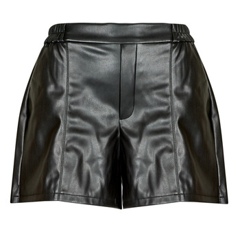 Kleidung Damen Shorts / Bermudas Vila VIPEN RW COATED SHORTS Schwarz