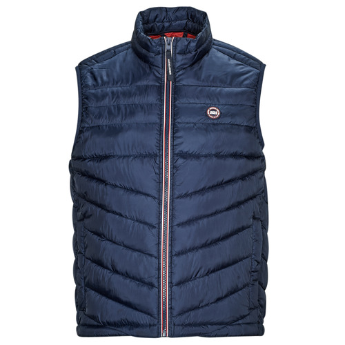 Kleidung Herren Daunenjacken Jack & Jones JJEFLY BODYWARMER COLLAR Marine