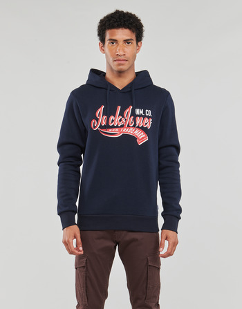 Kleidung Herren Sweatshirts Jack & Jones JJELOGO SWEAT HOOD 2 COL 23/24 Marine