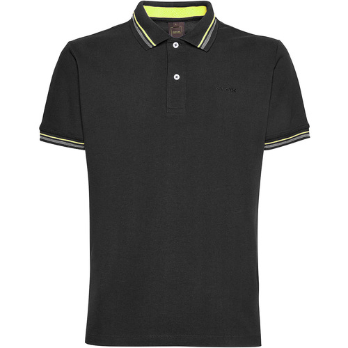 Kleidung Herren Polohemden Geox T-SHIRTS UND POLOSHIRTS GEOX BEKLEIDUNG M3511A Schwarz