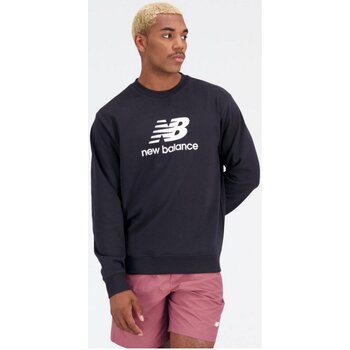 Kleidung Herren T-Shirts New Balance Sport Essentials Stacked Logo French MT31538/BK Schwarz