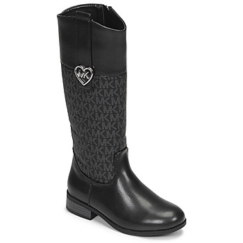 Schuhe Mädchen Klassische Stiefel MICHAEL Michael Kors FINLEY HEART Schwarz