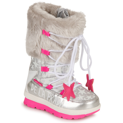 Schuhe Mädchen Schneestiefel Agatha Ruiz de la Prada APRES-SKI Silbern / Rosa