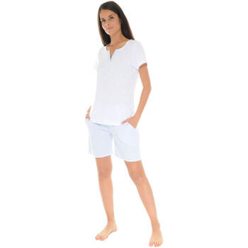 Kleidung Damen Pyjamas/ Nachthemden Pilus YSABEL Weiss