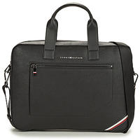 Taschen Herren Dokumententasche / Aktentasche Tommy Hilfiger TH CENTRAL SLIM COMPUTER BAG Schwarz