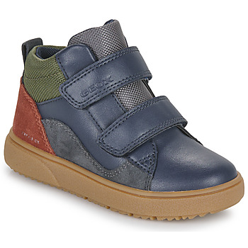 Schuhe Jungen Sneaker High Geox J THELEVEN BOY B ABX Marine / Grün / Orange