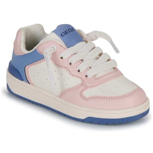 Schuhe Mädchen Sneaker Low Geox J WASHIBA GIRL D Rosa / Beige / Blau