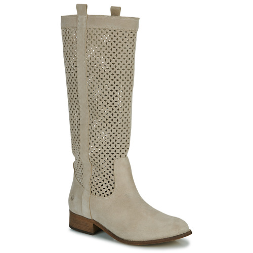 Schuhe Damen Klassische Stiefel Betty London DIVOUI Beige