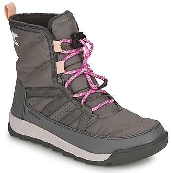 Schuhe Mädchen Schneestiefel Sorel YOUTH WHITNEY II SHORT LACE WP Grau / Rosa