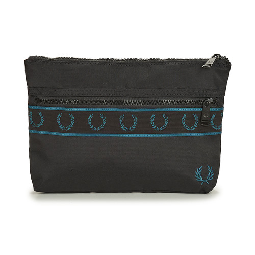 Taschen Hüfttasche Fred Perry CONTRAST TAPE SACOCHE BAG Schwarz